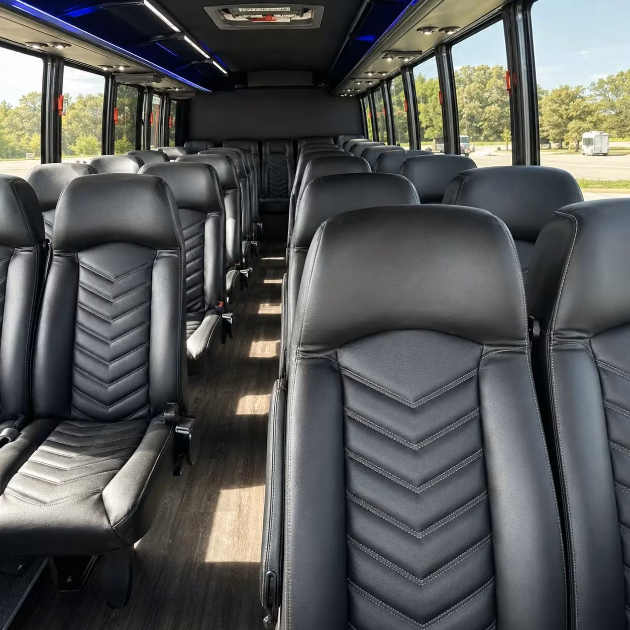 25 passenger minibus inside
