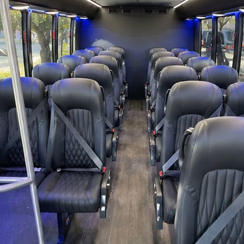 30 passenger minibus interior
