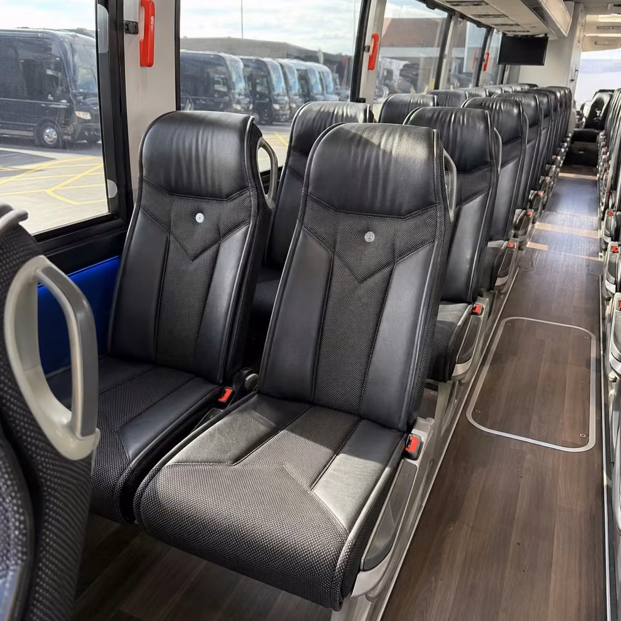 old bridge charter bus interior